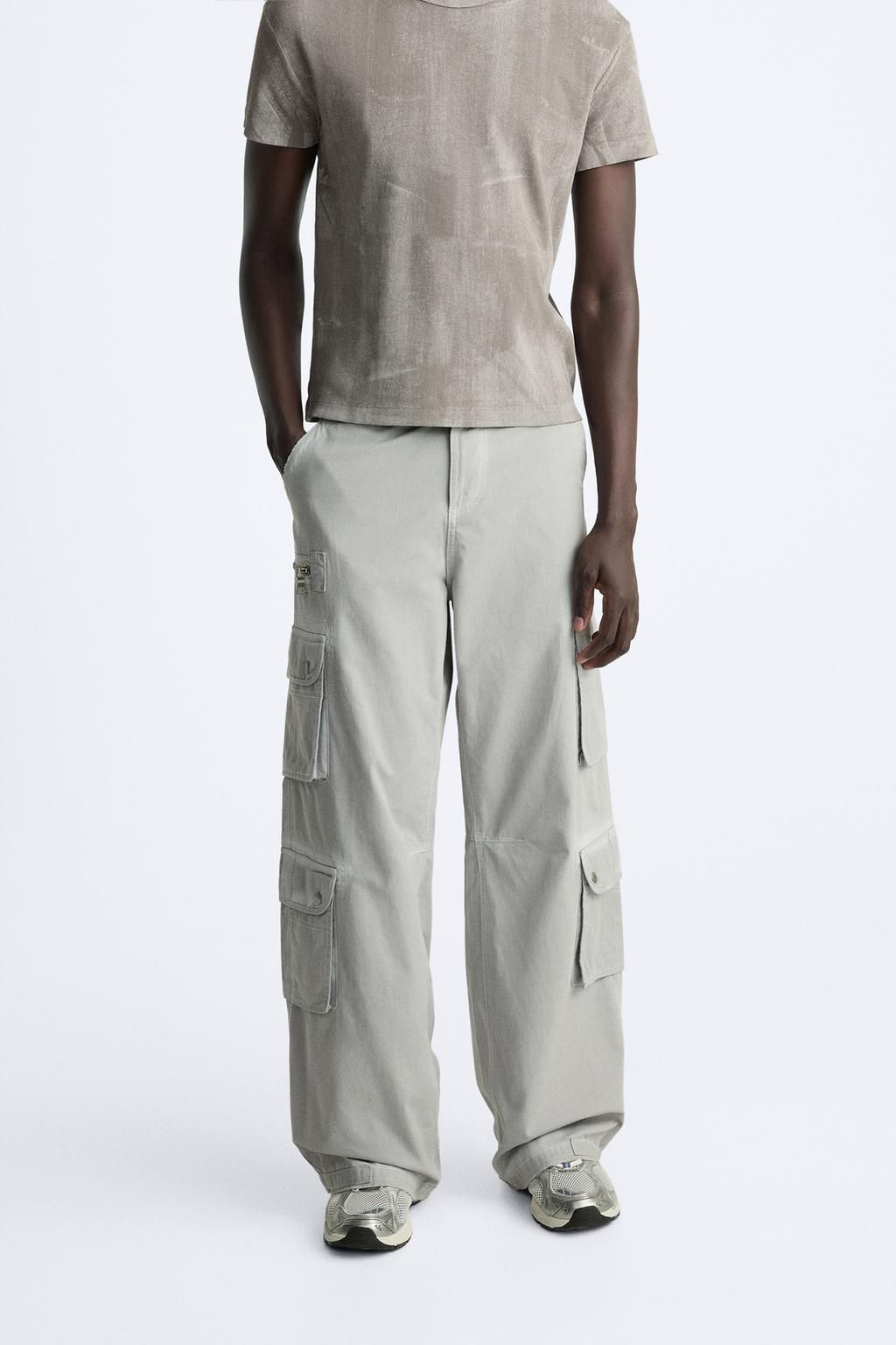 OVERDYED CARGO TROUSERS - Zara фото 2
