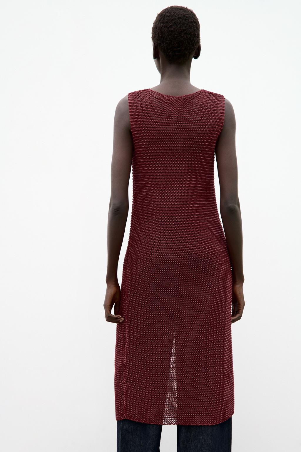 TEXTURED KNIT DRESS - Zara фото 5