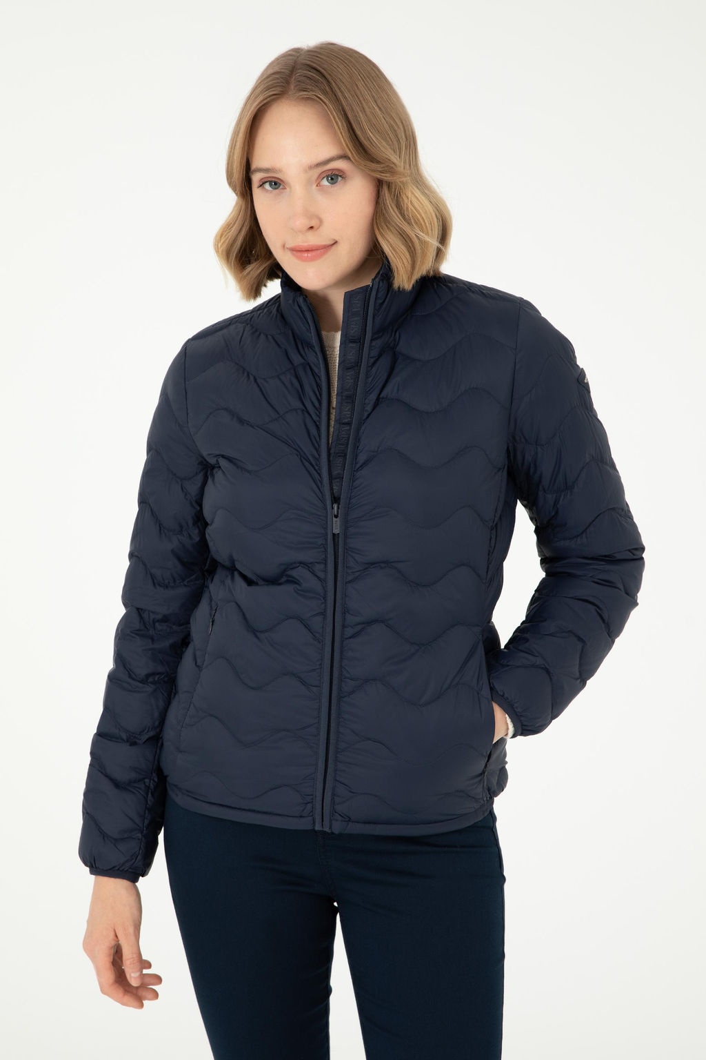 Женское темно-синее пальто Неожиданная скидка в корзине - U.s. polo assn фото 10