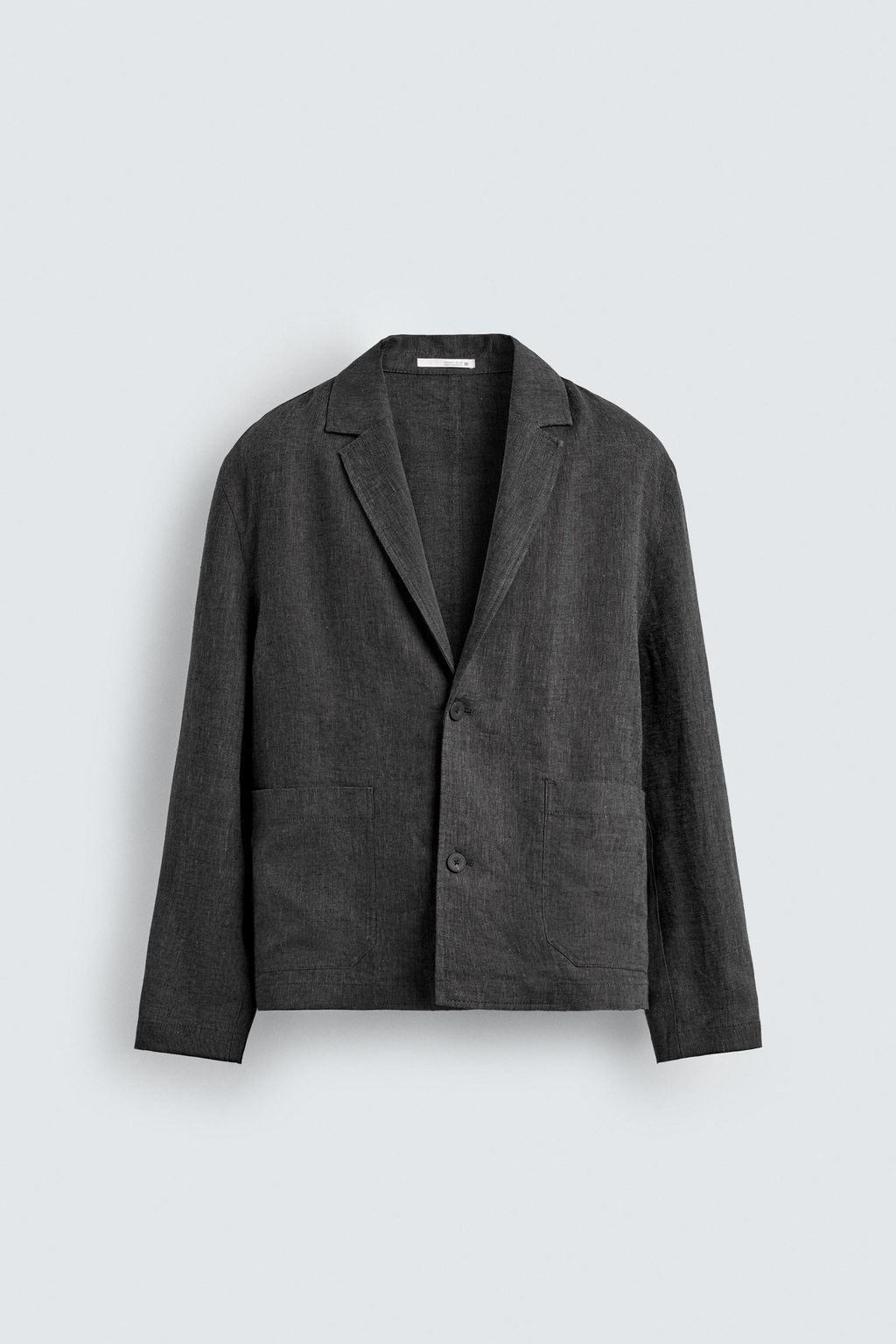 SOBRECAMISA 100% LINO / Plomo - Zara фото 7