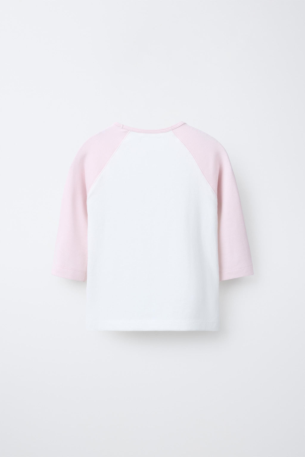 CAMISETA MANGA RANGLAN TEXTO CON MODAL / Rosa / Blanco - Zara фото 3