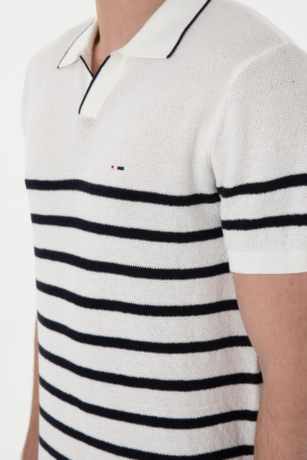 Erkek Slim Fit Polo Yaka Beyaz Ti__rt - U.s. polo assn фото 7