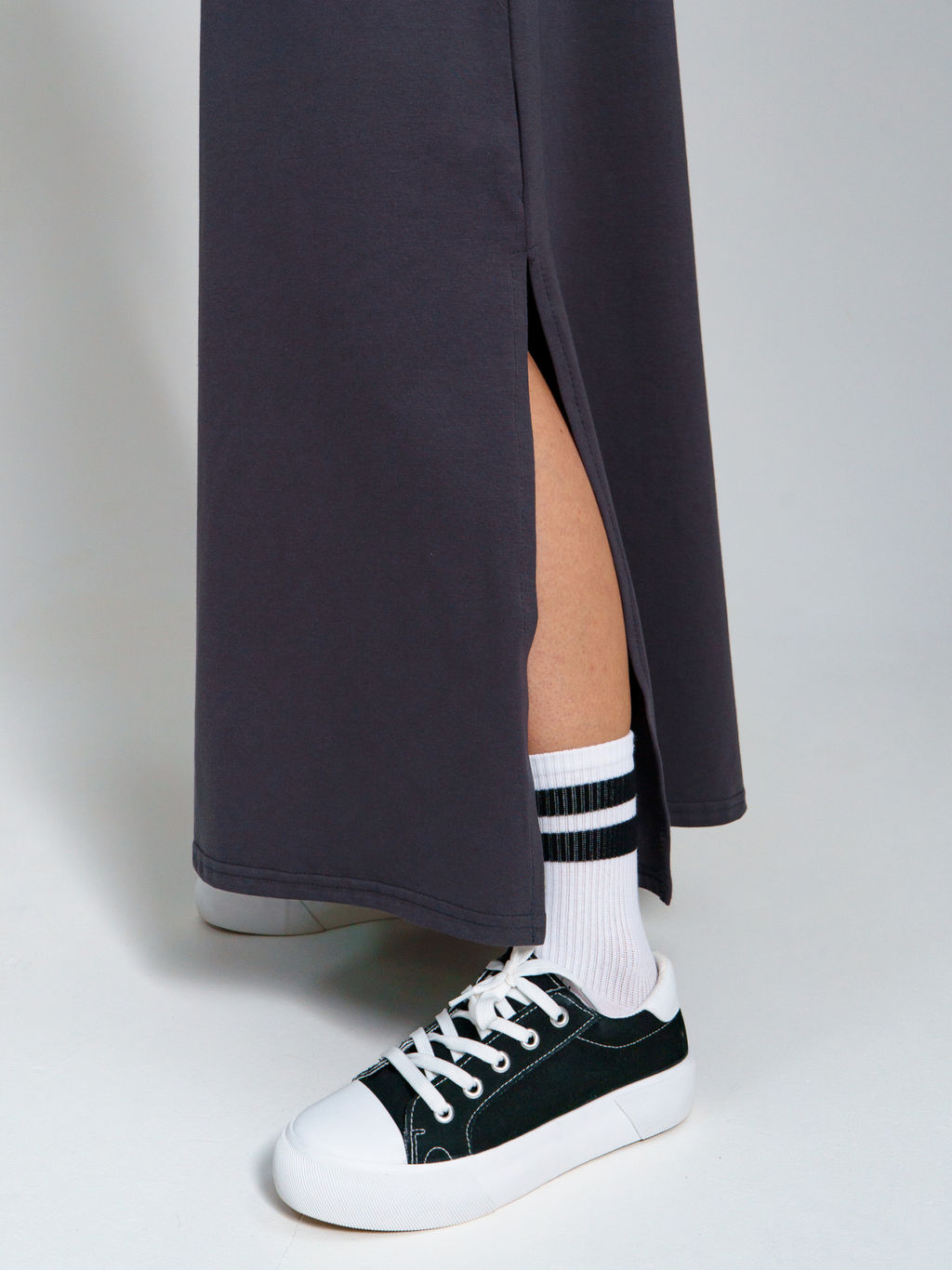 970 Платье-мантия "Серый"