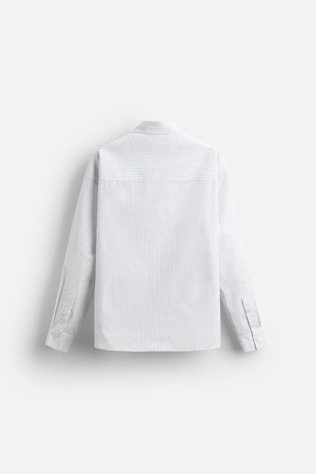 STRIPED POPLIN SHIRT - Zara фото 8
