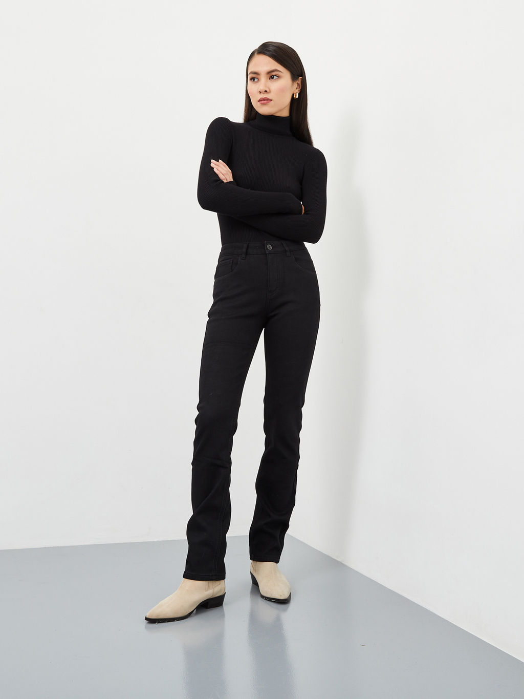 Утепленные Женские Джинсы Прямые - Mossmore фото 38