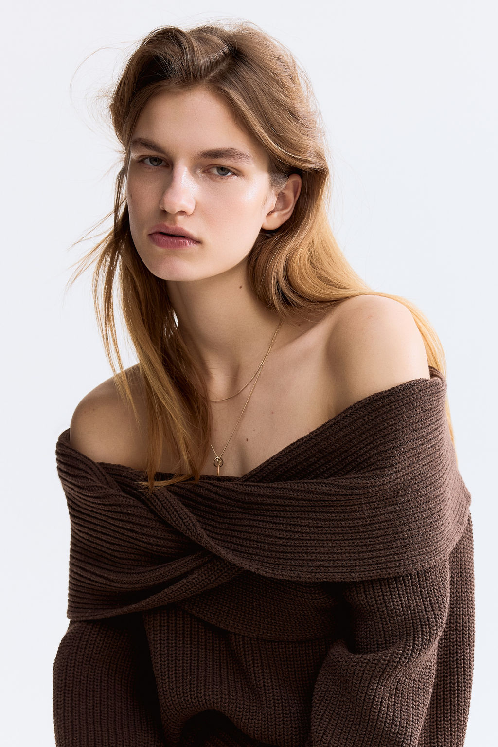 Jersey off-the-shoulder - H&m фото 2