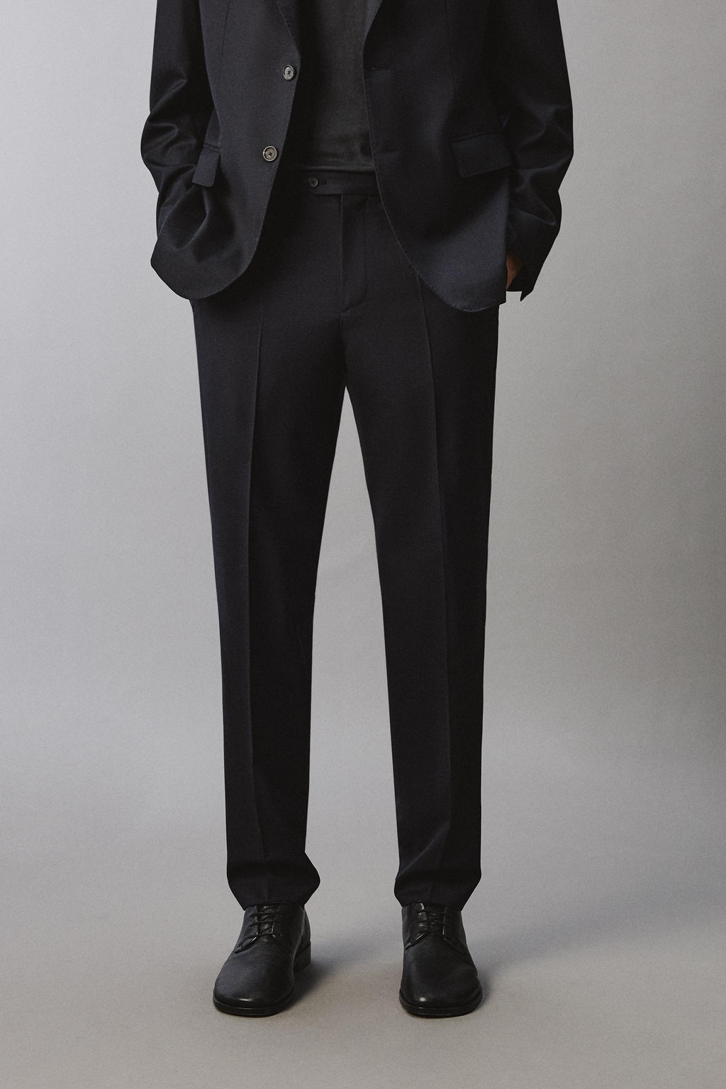 100% WOOL SUIT TROUSERS - Zara фото 21