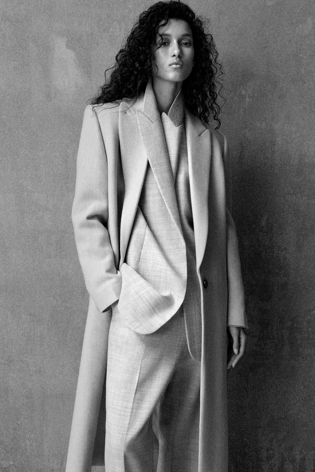 PANTAL?N STRAIGHT LEG EN MEZCLA DE LANA - H&m фото 7