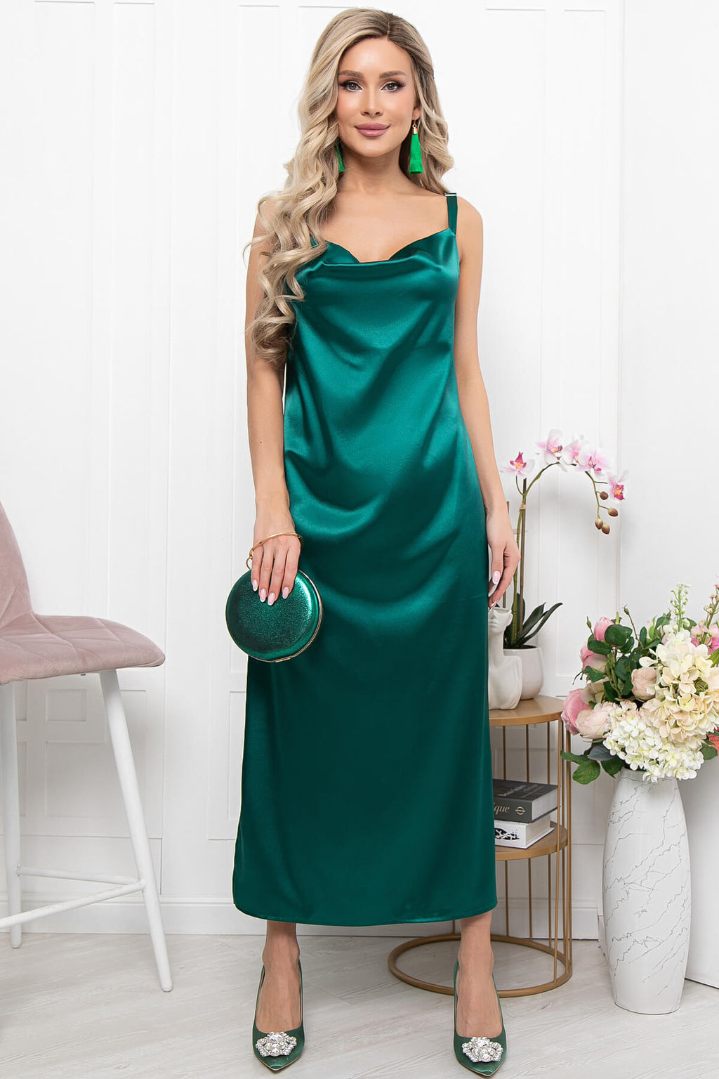 Платье комбинация (малахит) П5830 - Lt collection фото 13