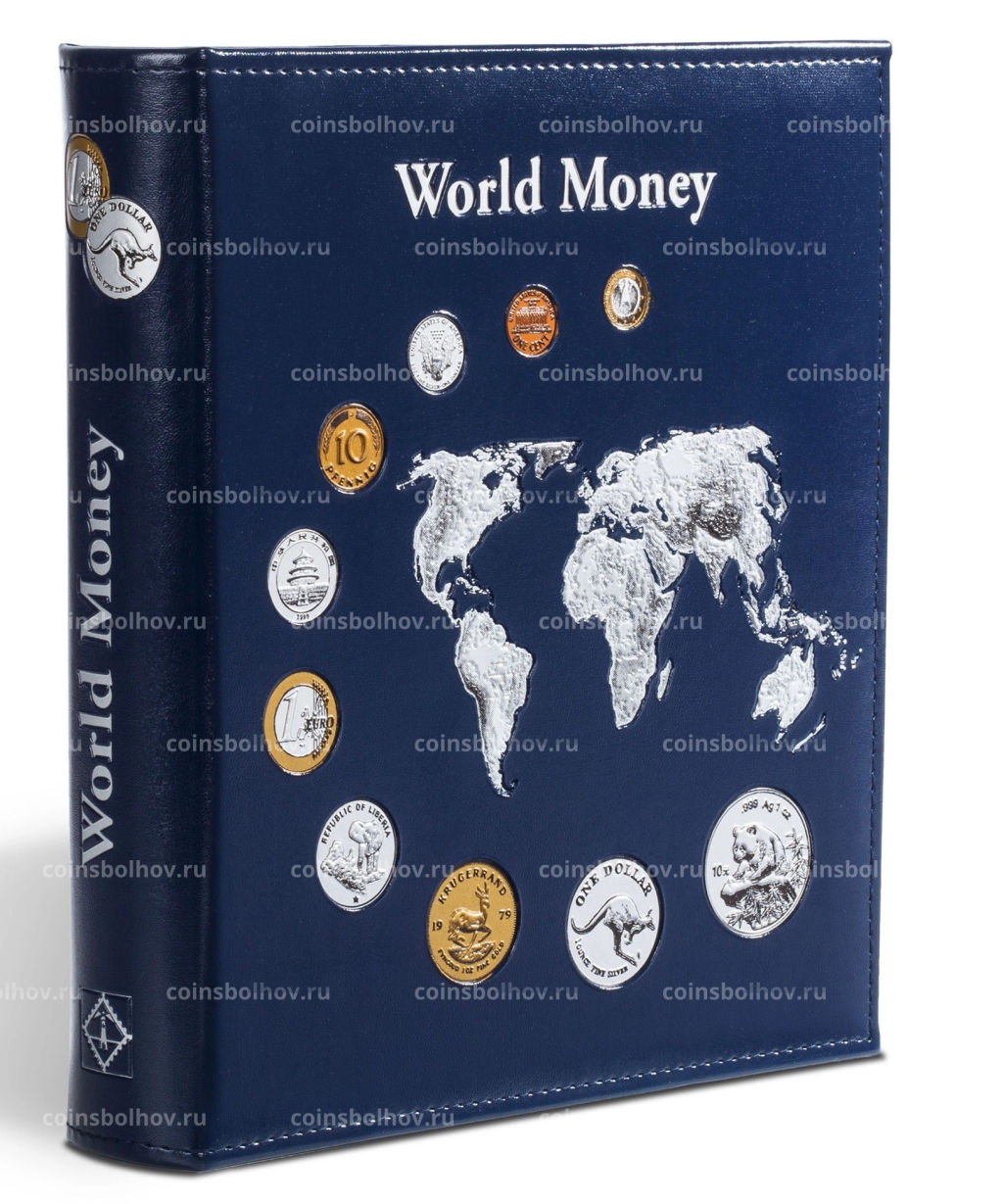 Альбом для монет с 5 листами формата Optima Синий World money (LEUCHTTURM 323813)