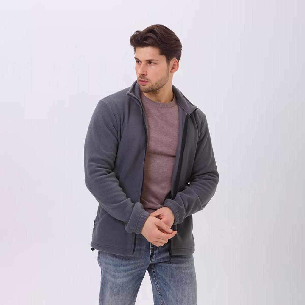 RODOS Толстовка на молнии мужская флис М-321 Синий  фото 21