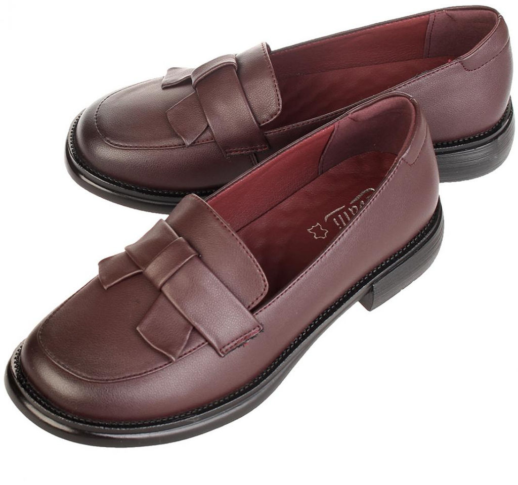 Лоферы Evalli EL23-KP011_бордовый  фото 5