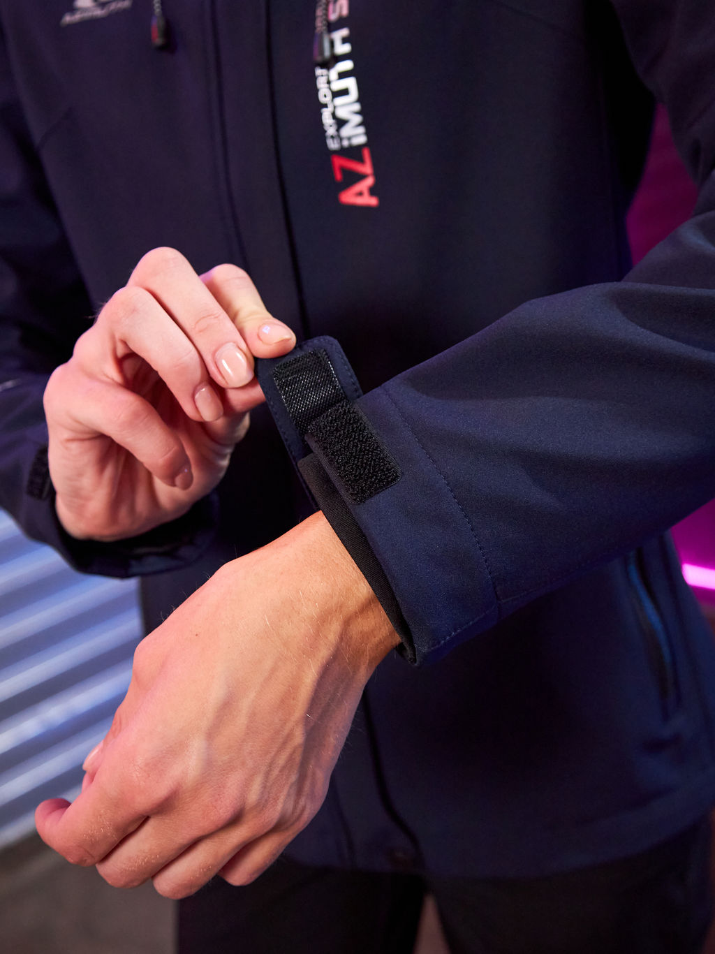 Женская мембранная куртка виндстоппер на флисе Azimuth Сияние 124/23983_709 Темно-Синий  фото 18