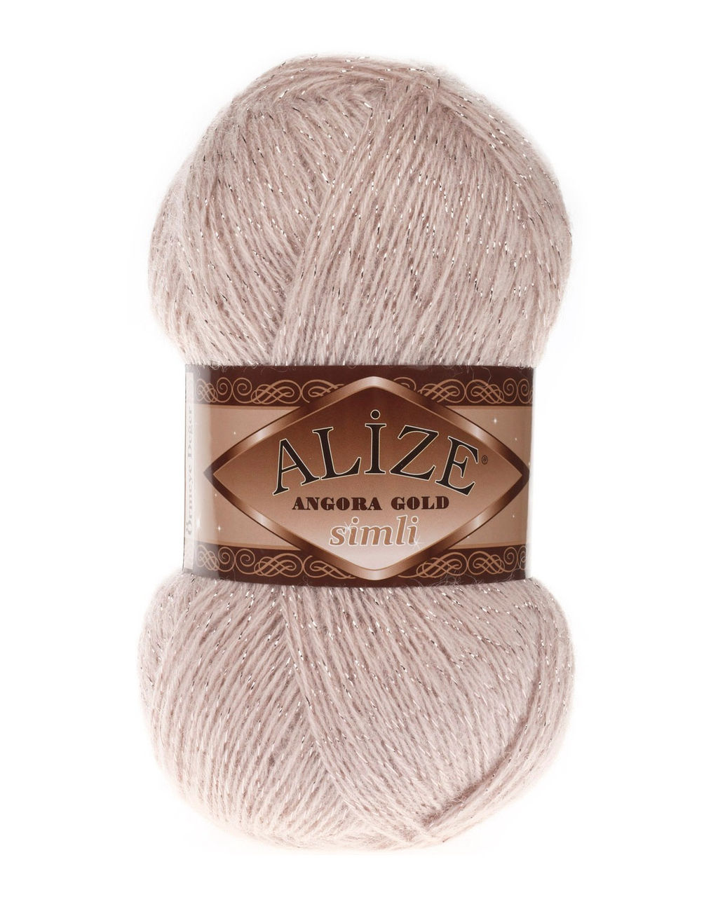 Ангора голд сим (Angora gold sim) пряжа Alize 20%шерсть 5%метанит 75%акрил 5х100г/500м фото 21