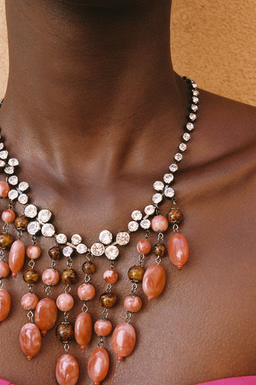 COLLAR CASCADA JOYAS PIEDRAS / Rosa - Zara фото 2