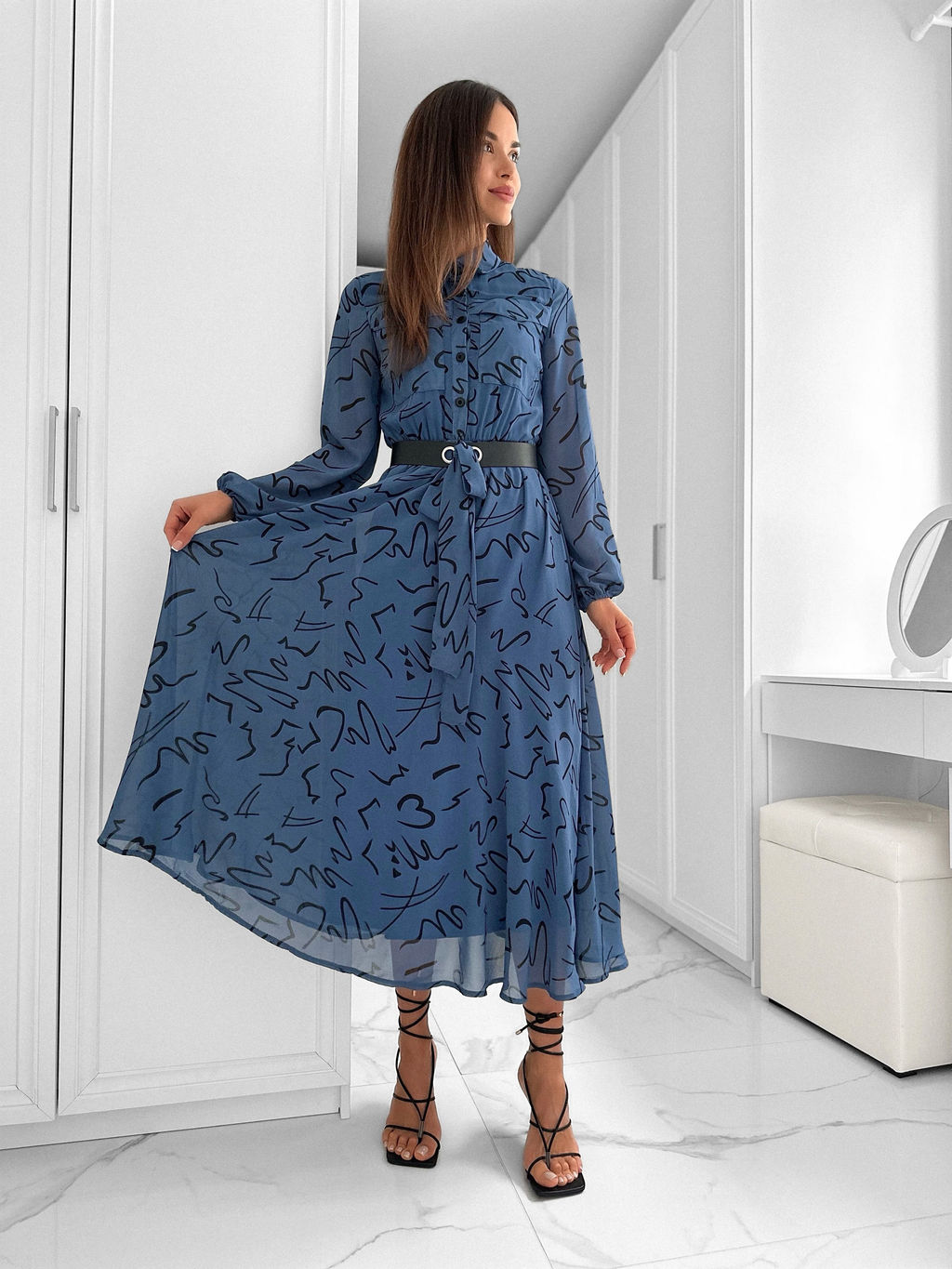 Платье Кэсси (синий) - Nadi bordo фото 5