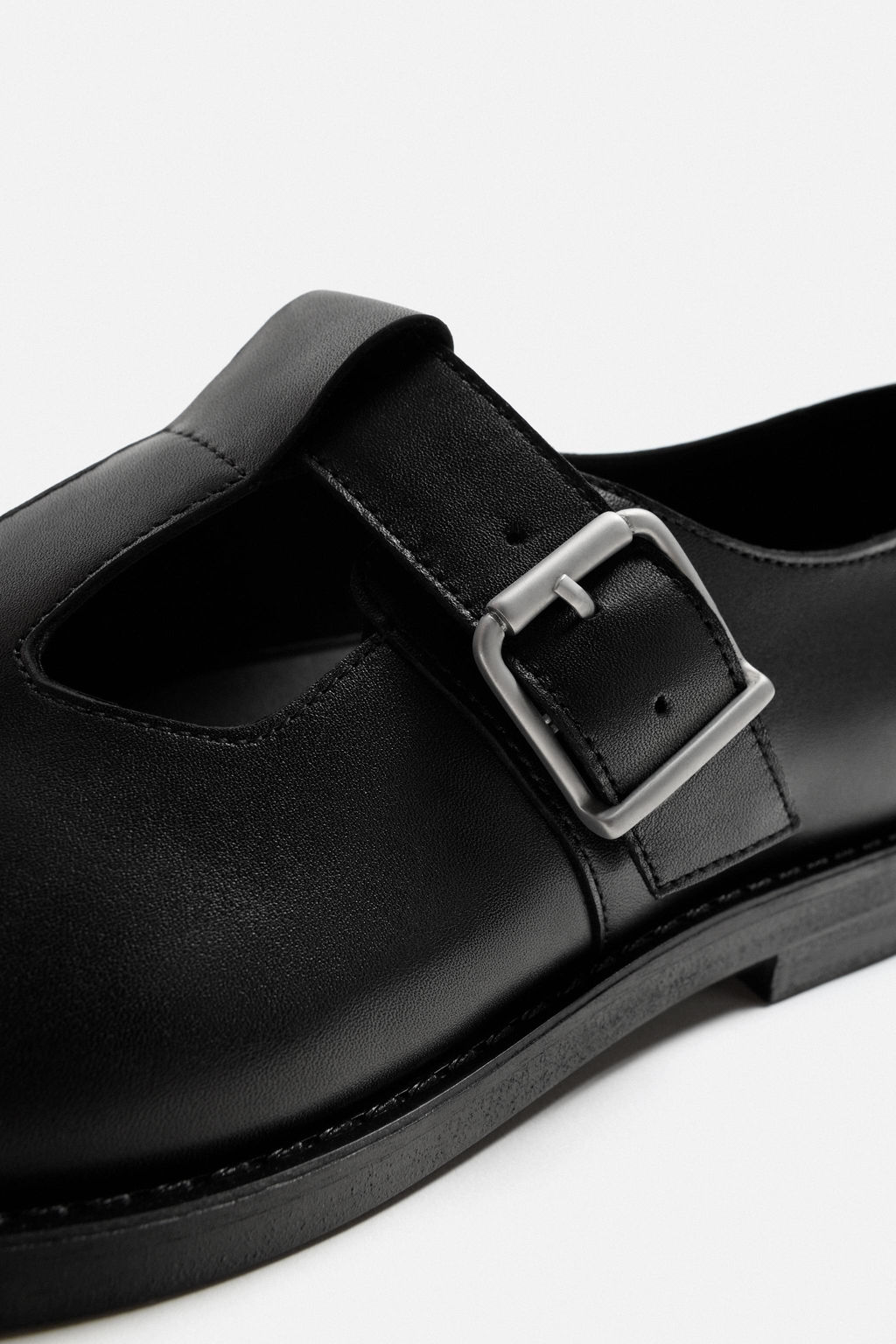 LEATHER BUCKLE SHOES - Zara фото 5