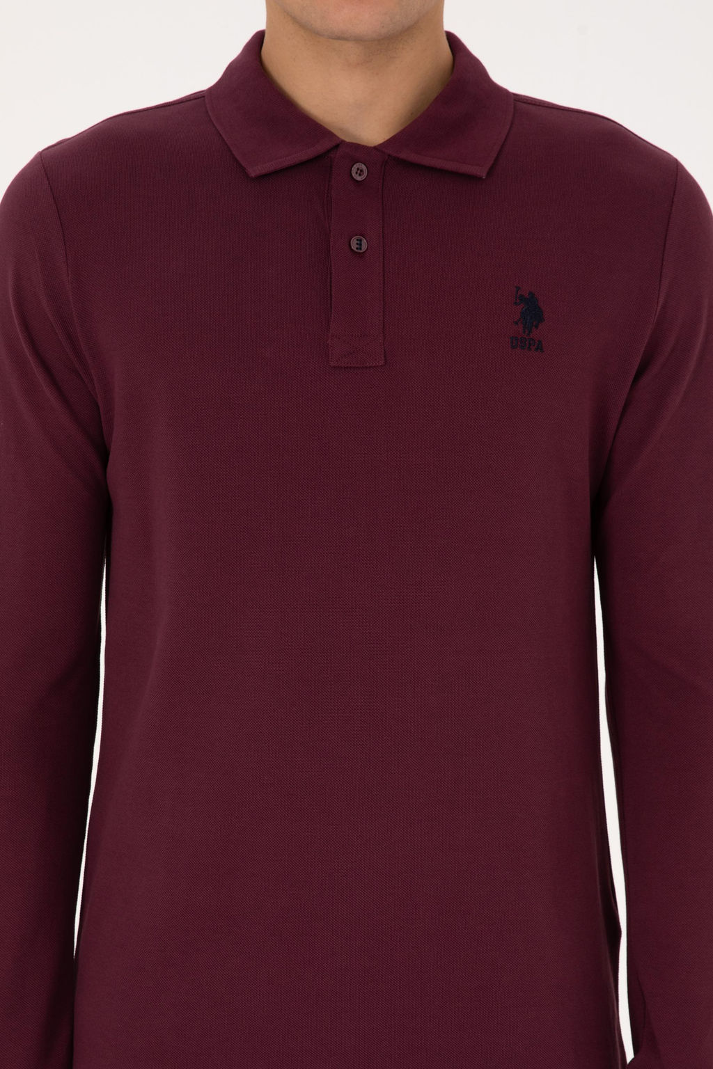 Erkek Bordo Basic Sweatshirt