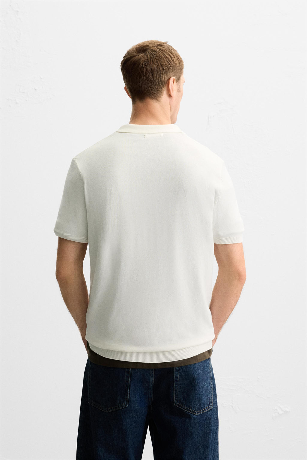 REGULAR FIT KNITTED POLO SHIRT - Zara фото 3