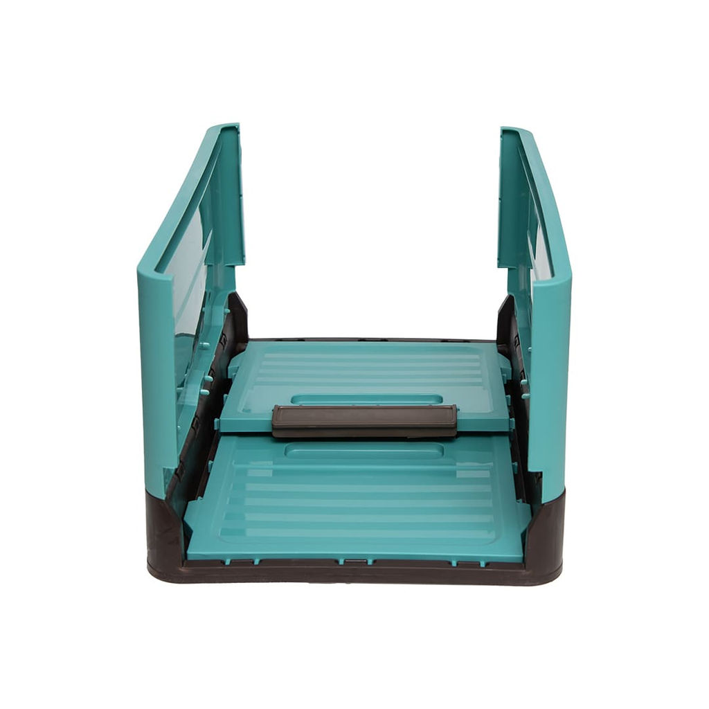 Короб пластиковый складной "Пазл", Д400 Ш280 В230, голубой