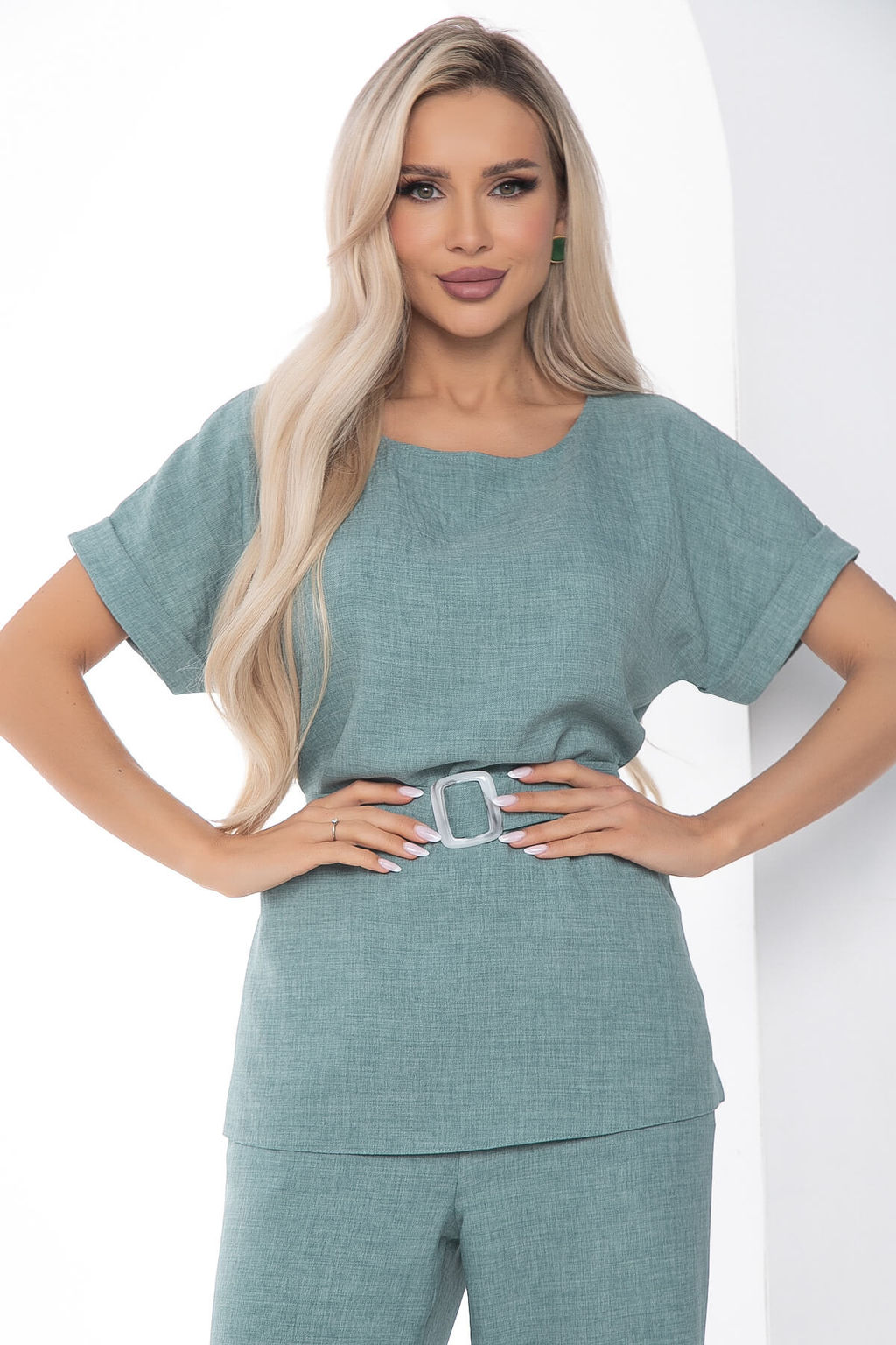 Костюм Летний бриз зеленый К10130 - Lt collection фото 3