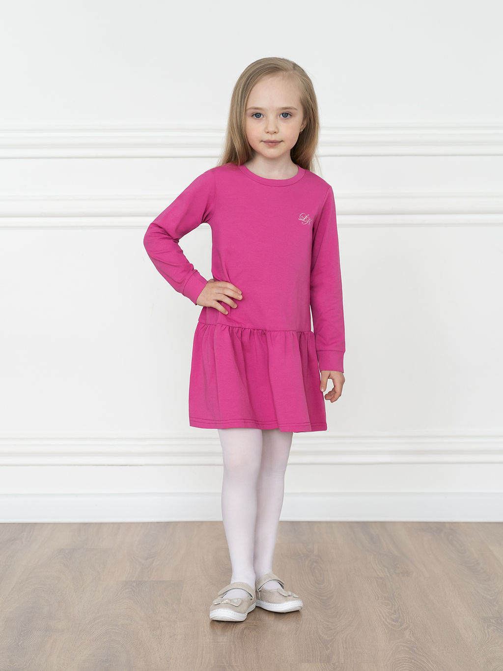 Платье детское фуксия