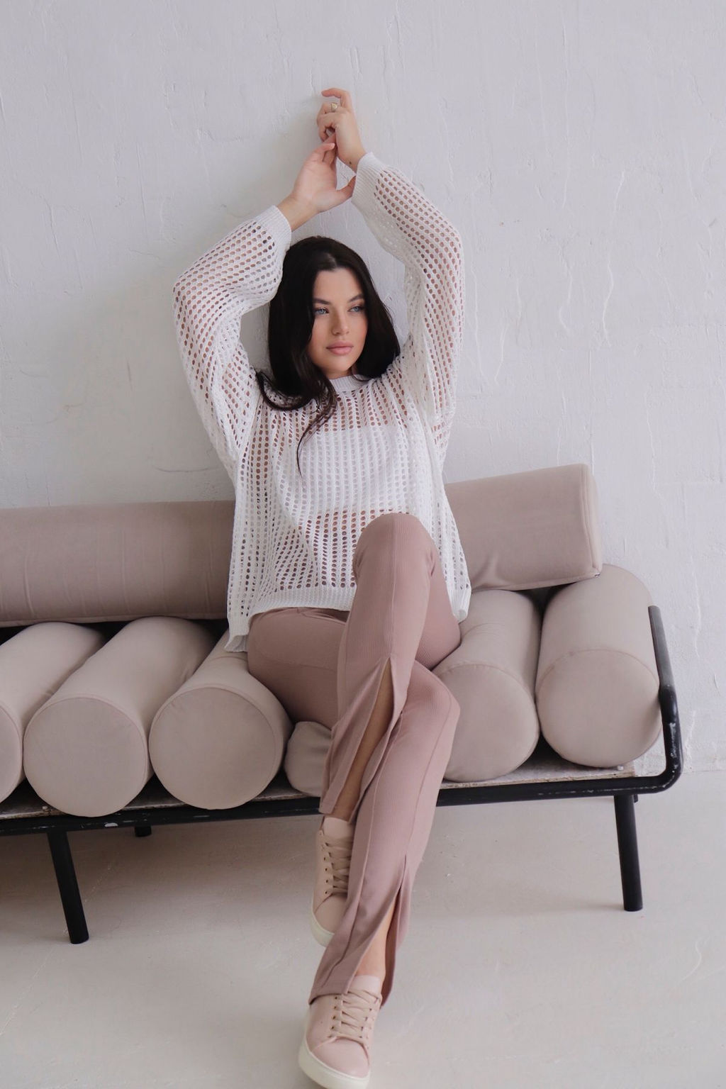 Martichelli Джемпер-сеть белый фото 30