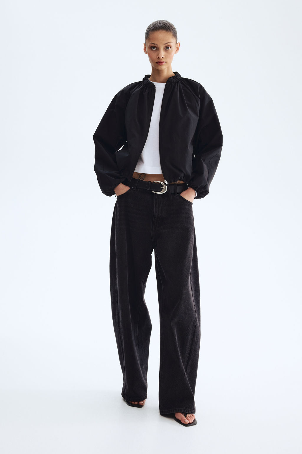 Cazadora bomber fruncida - H&m фото 5