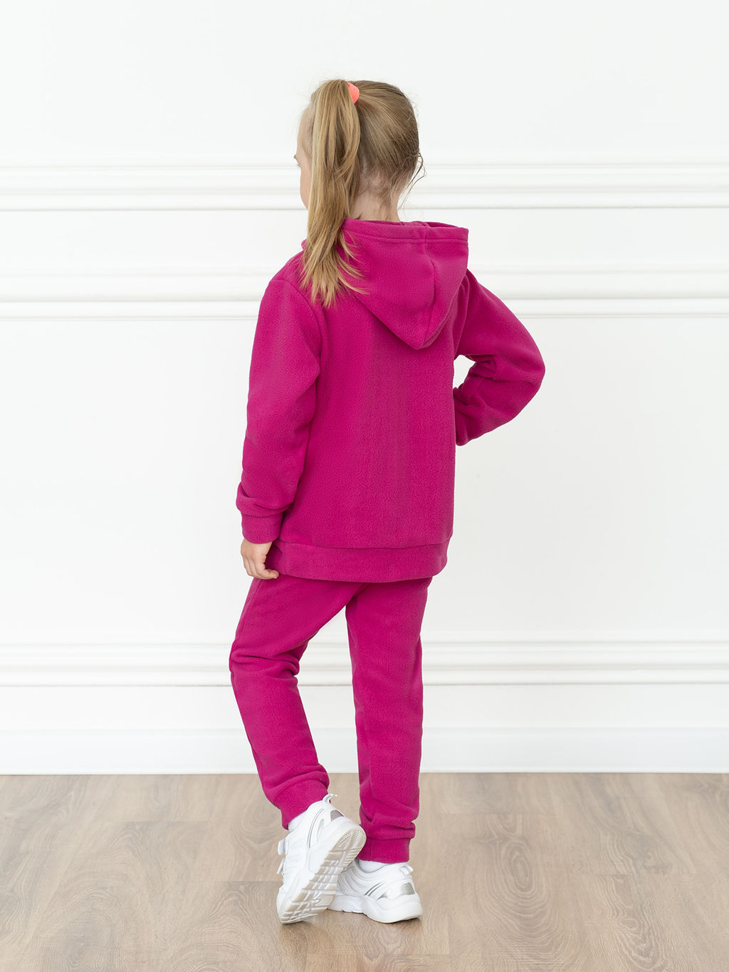 Костюм детский флисовый фуксия 7043г(ш) (104, 56)
