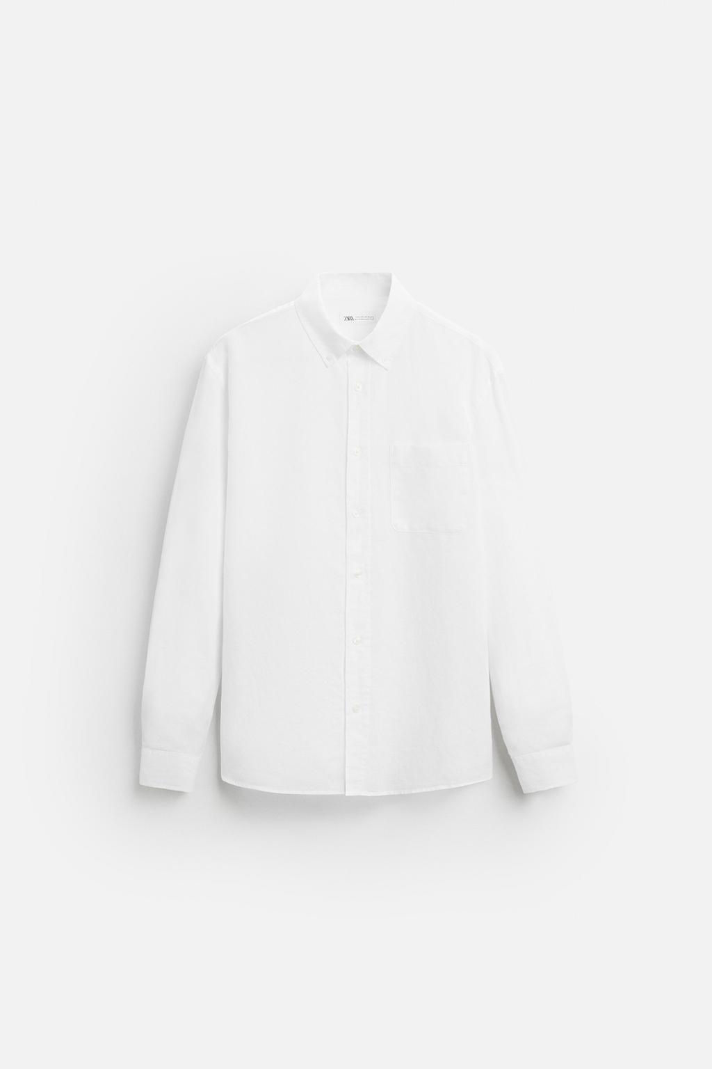 COTTON - LINEN SHIRT - Zara фото 14