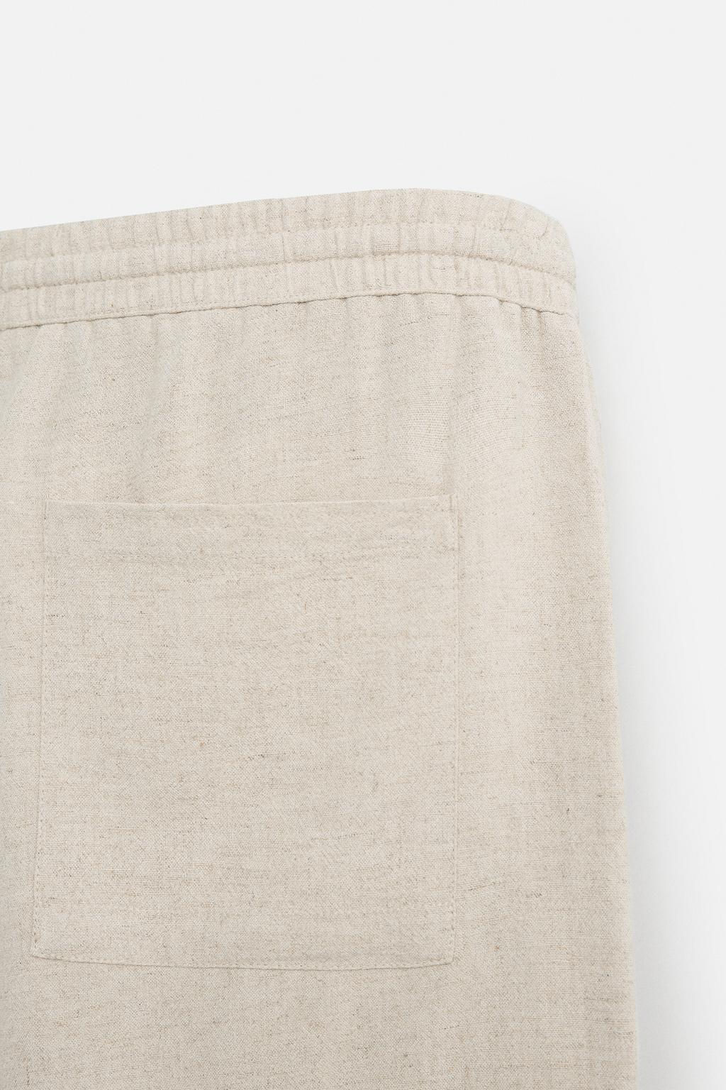 LINEN - VISCOSE BERMUDA SHORTS - Zara фото 11