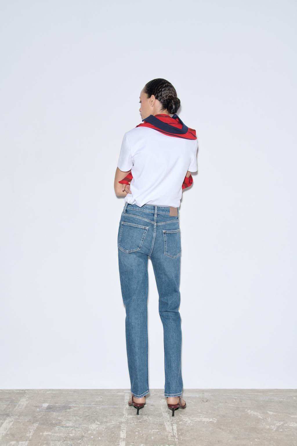 ZW COLLECTION SKINNY HIGH-WAIST JEANS - Zara фото 12