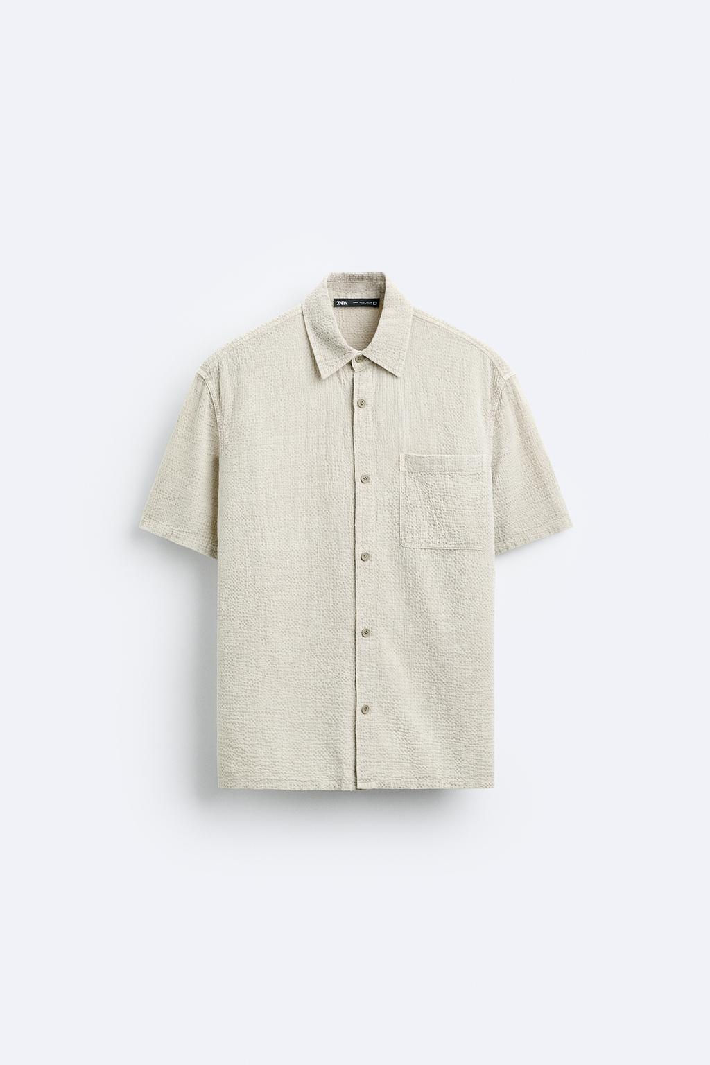 SOLUK EFEKTLI DOKULU GOMLEK - Zara фото 7