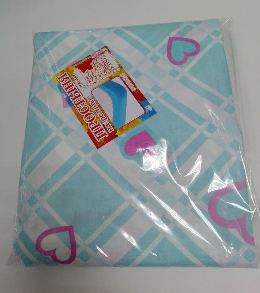 Простынь на резинке Поплин 90*200*20