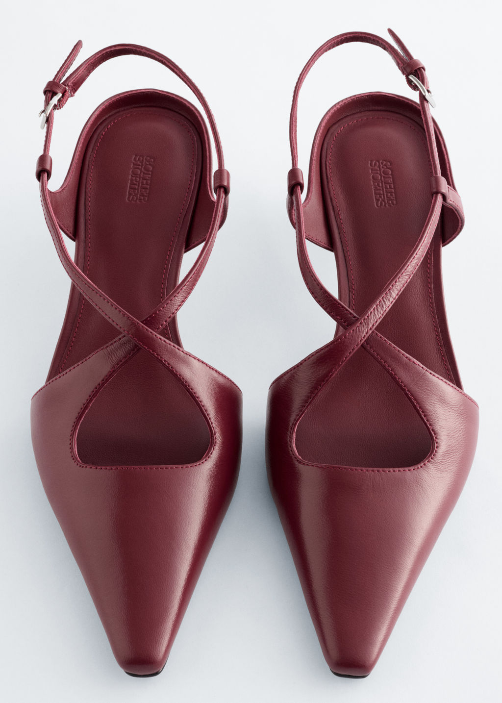 Tacones destalonados de piel con tiras cruzadas - H&m фото 5