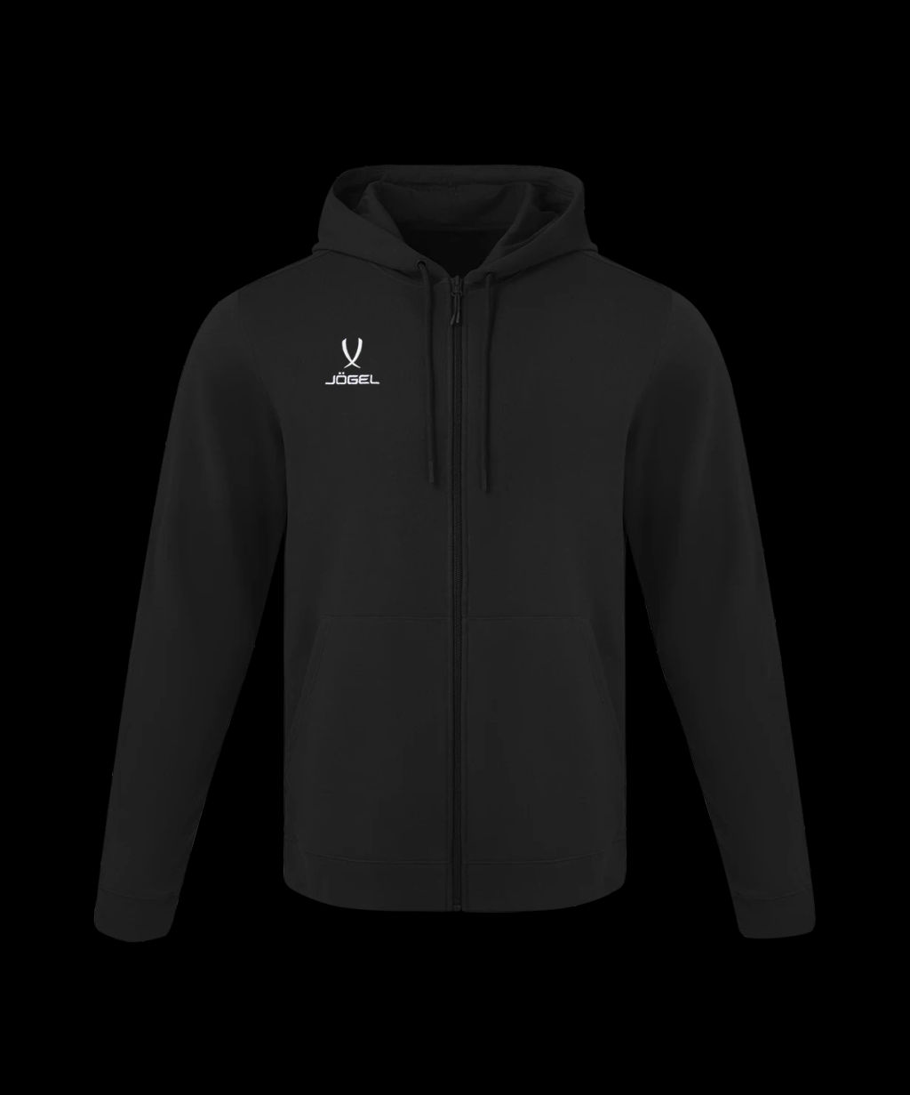 Худи на молнии JOGEL ESSENTIAL Cotton FZ Hoodie, черный  фото 2