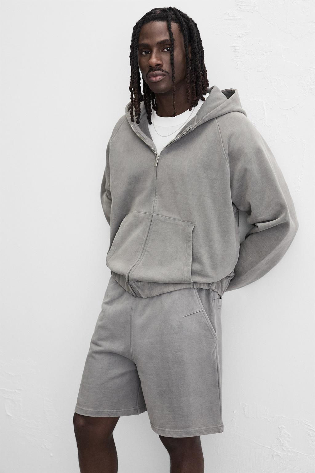 RELAXED FIT JOGGER BERMUDA SHORTS - Zara фото 16