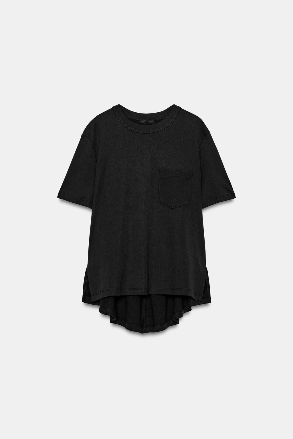 CAMISETA INTERLOCK BOLSILLO / Antracita oscuro - Zara фото 6