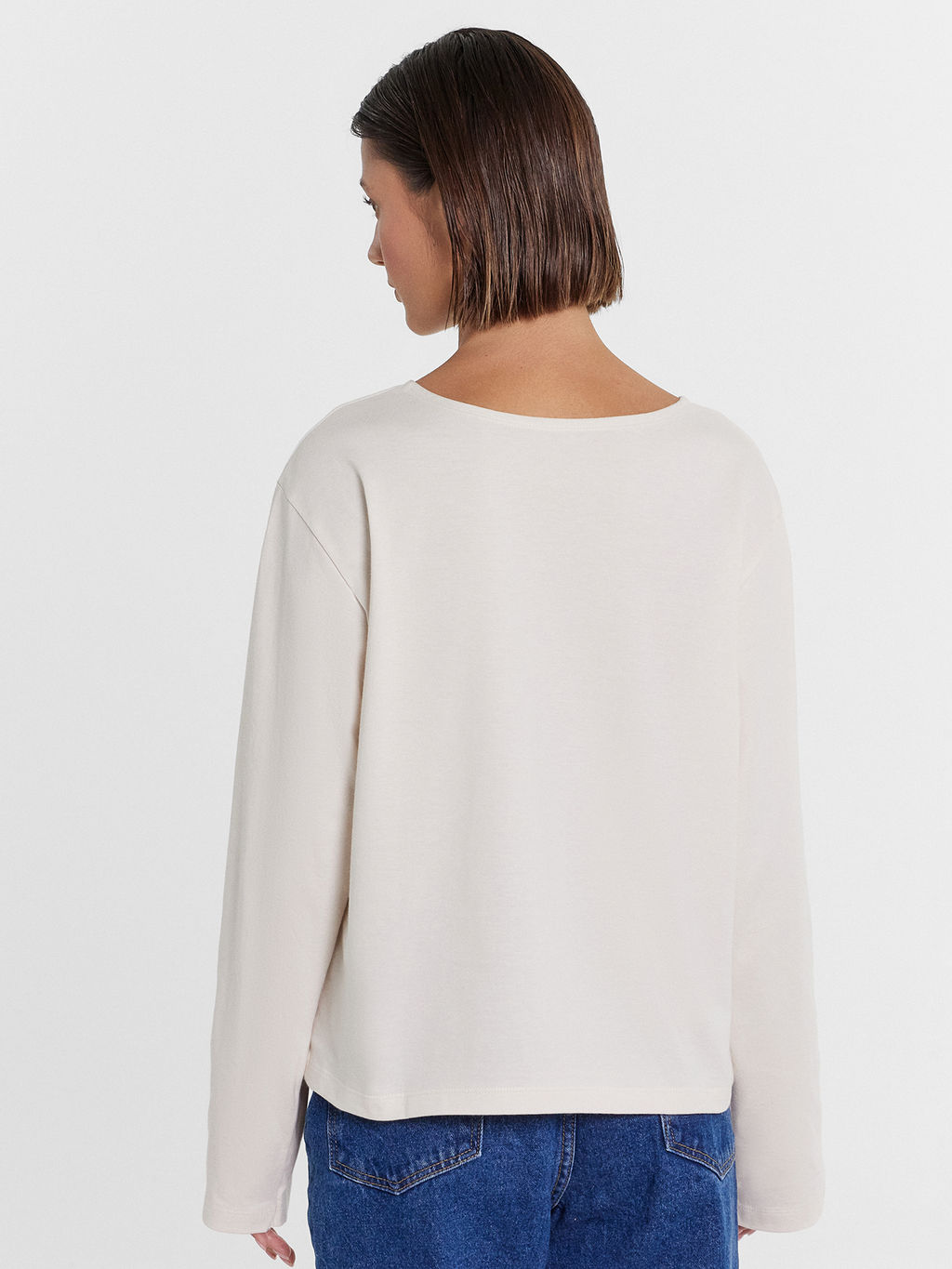 Джемпер женский в бело-бежевом цвете белый песок 122768 - Mark formelle фото 4