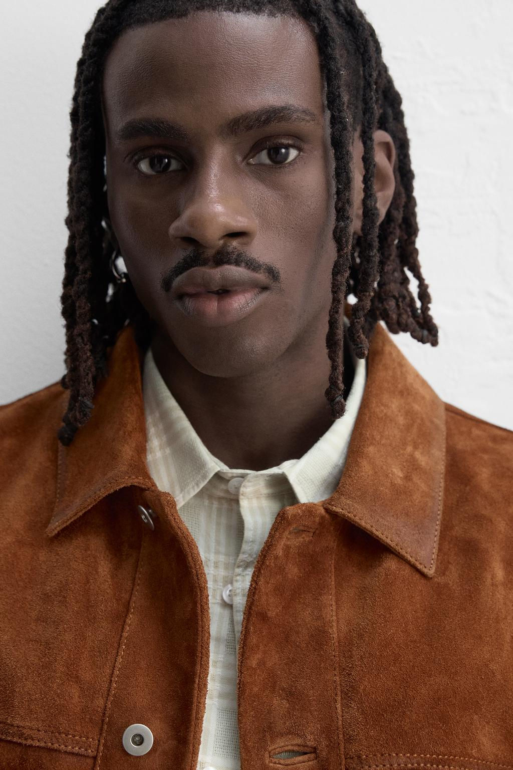 LEATHER JACKET WITH POCKETS - Zara фото 2