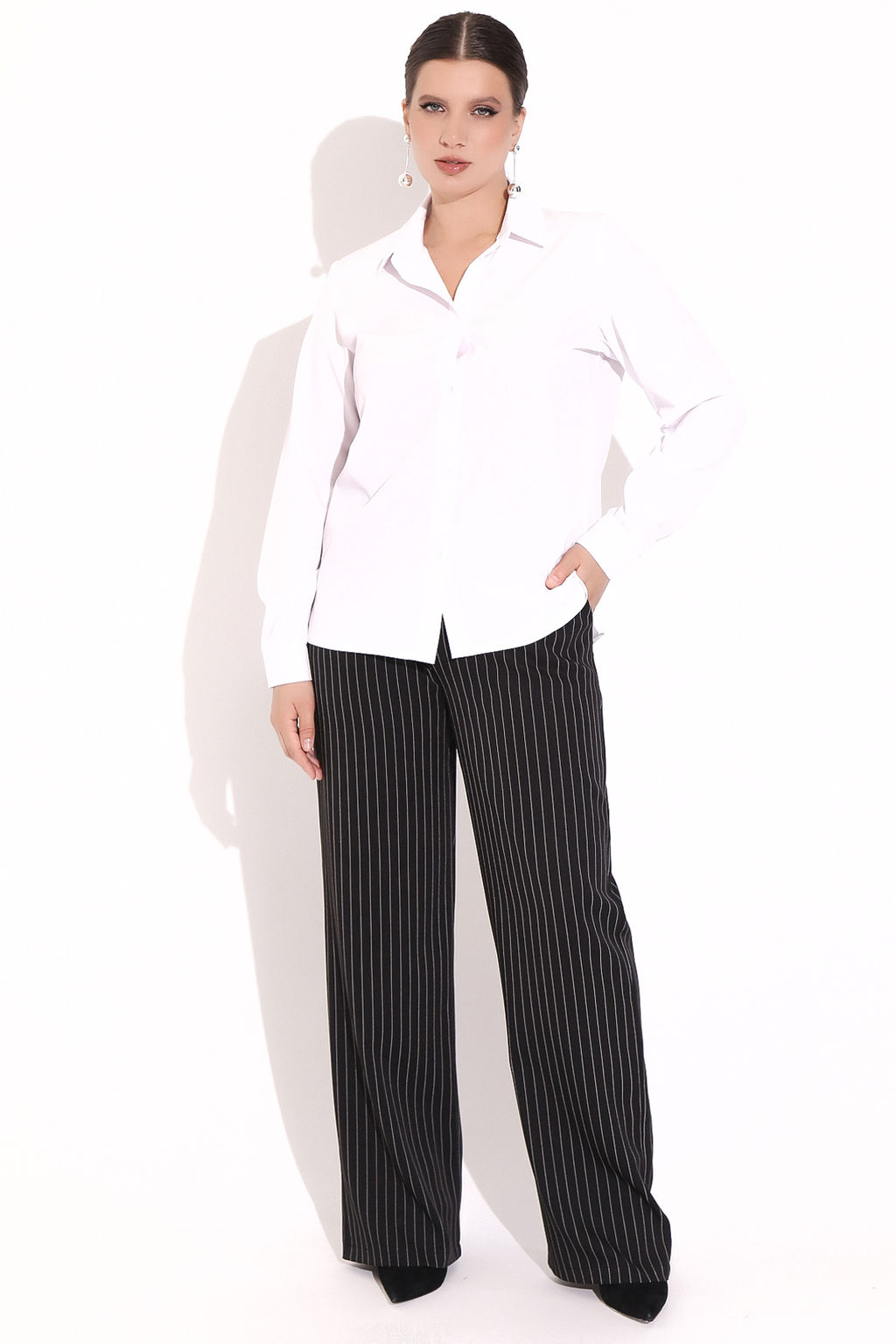 Рубашка базовая (белая) - Эльза фото 2