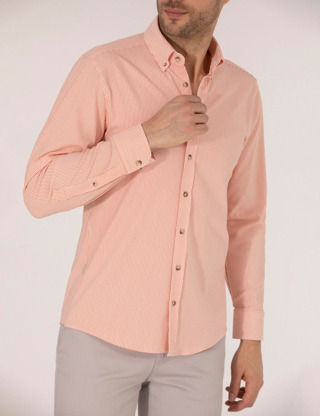 Tar__n Slim Fit Uzun Kollu G_mlek