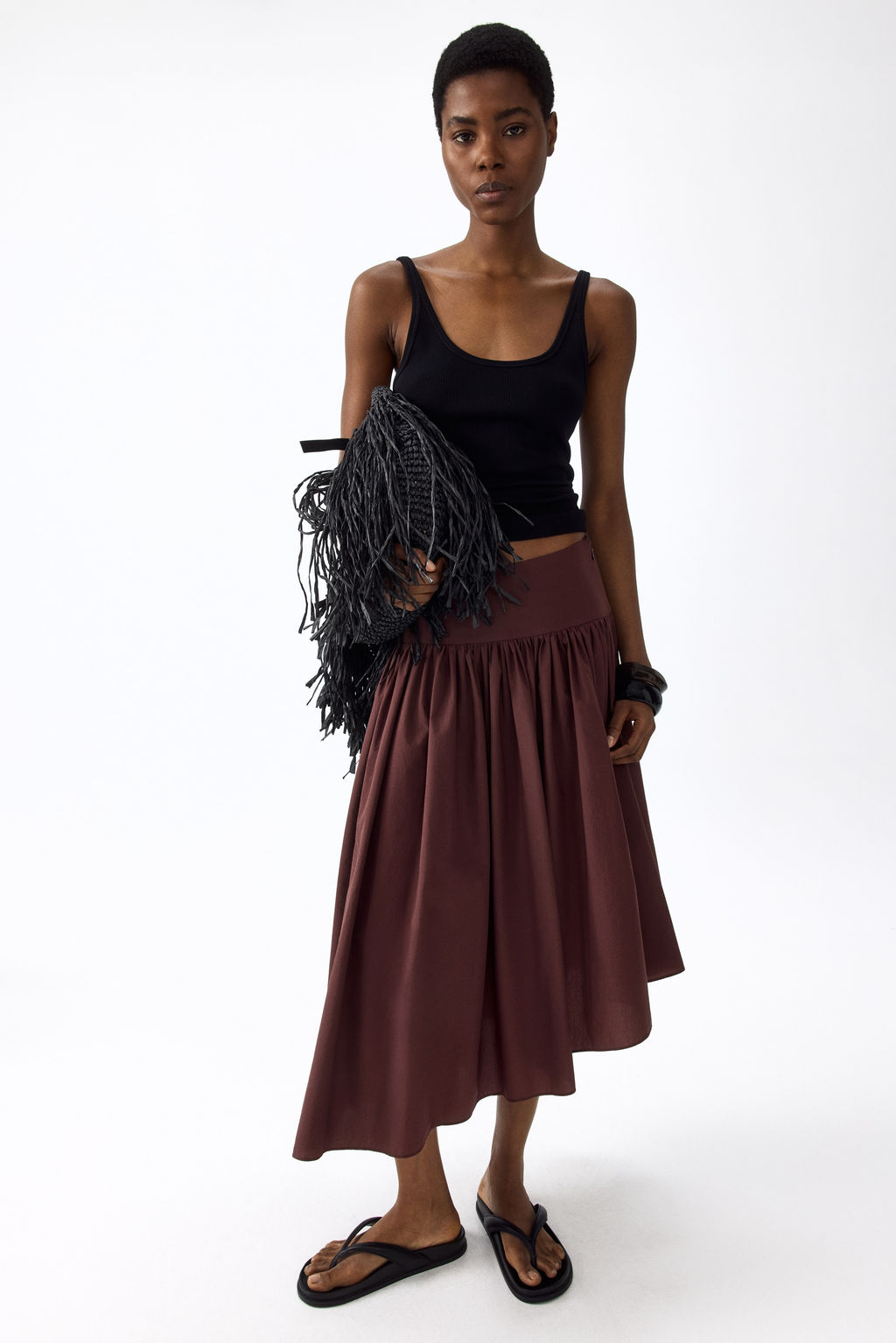 Falda midi asim?trica - H&m фото 2