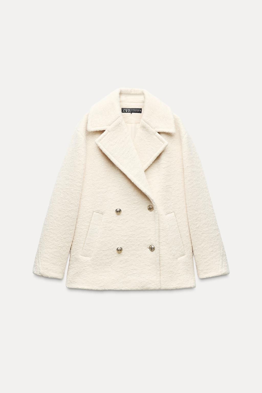 BOUCLE DOUBLE-BREASTED COAT - Zara фото 10