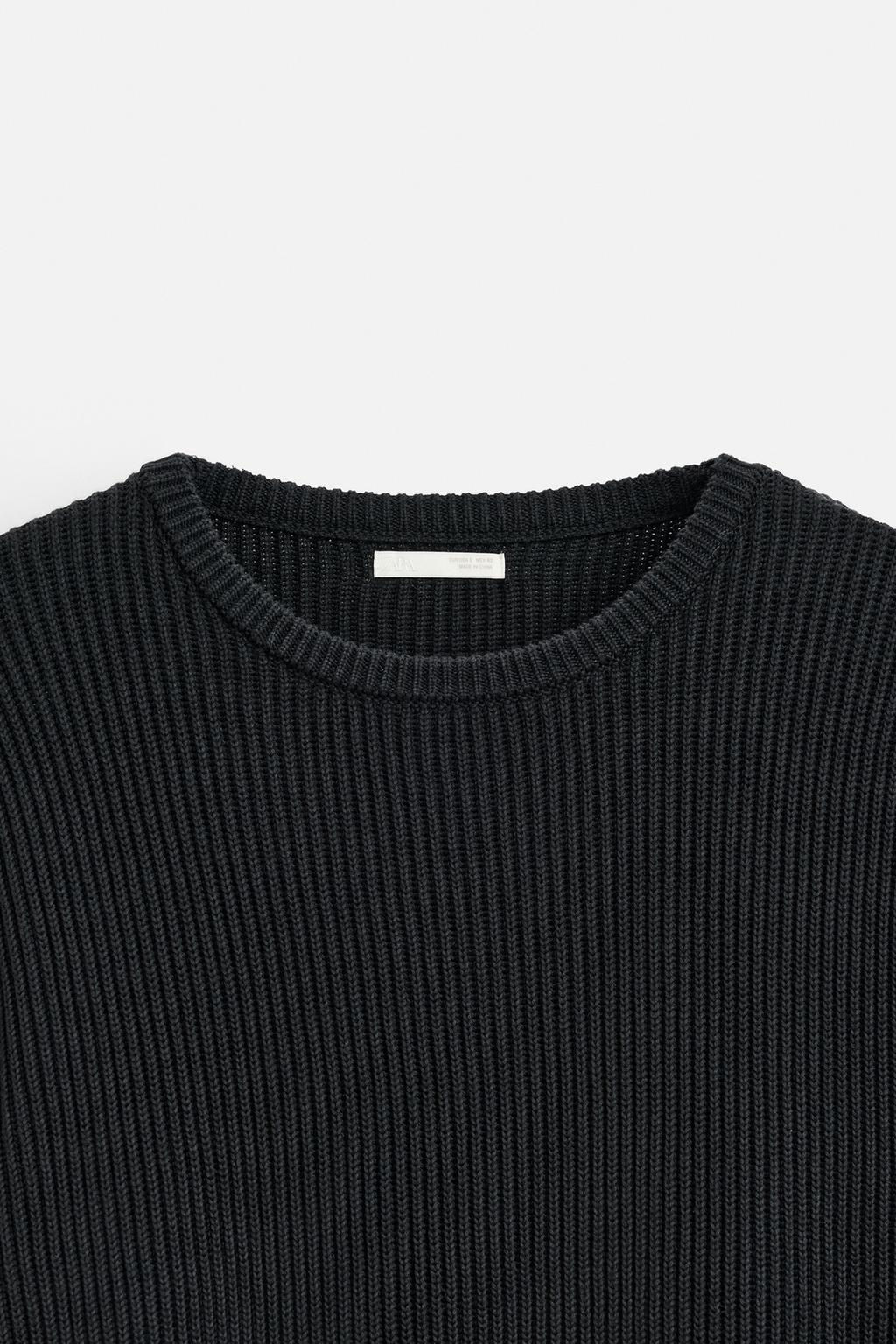 TEXTURED SWEATER WITH BUTTONS - Zara фото 7