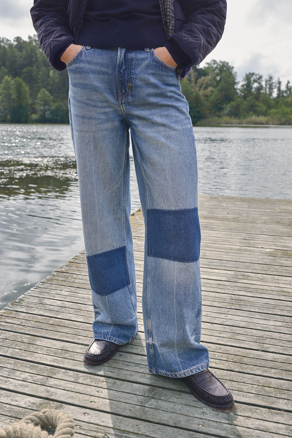 Wide Ultra High Jeans - H&m фото 7