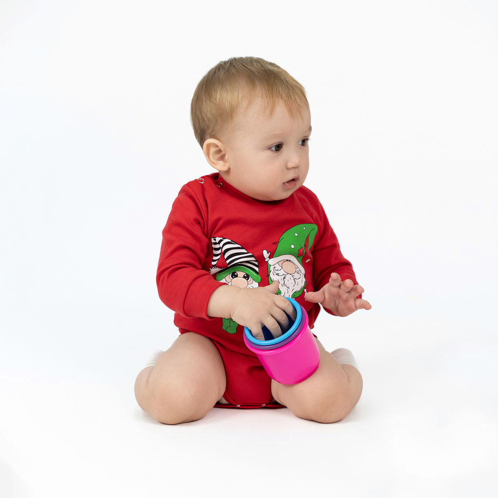 Полукомбинезон ясельный красный гномы ПК-1511 (62, 40)