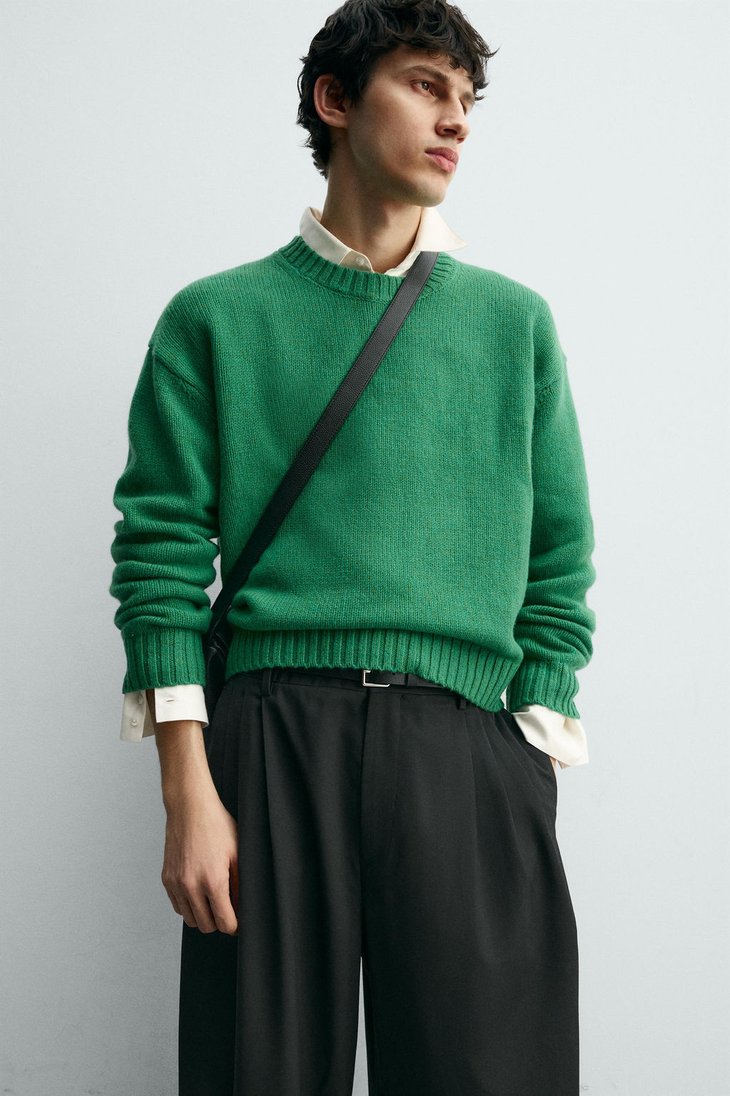 JERSEY 100% LANA / Verde - Zara фото 6