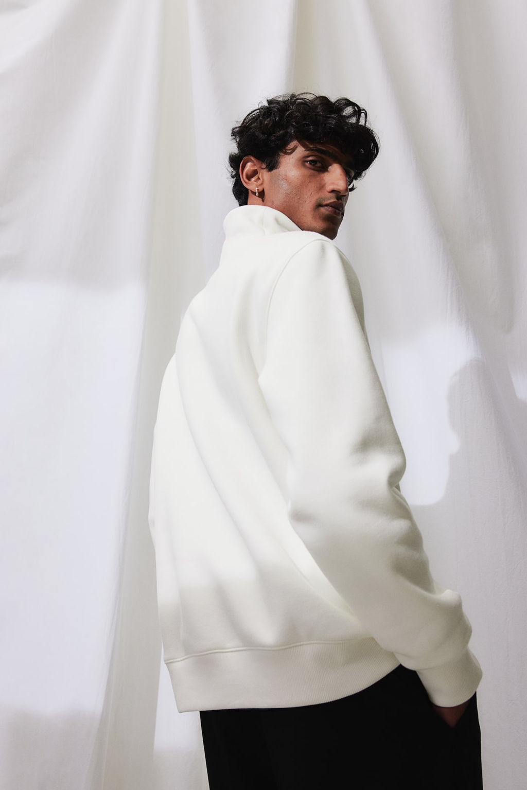 Sudadera con media cremallera Regular Fit - H&m фото 4