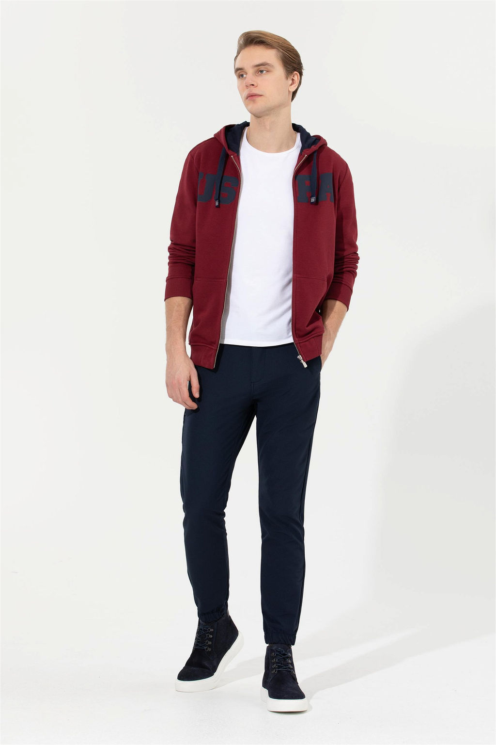 U. S. Polo Assn Мужские темно-синие брюки из плотной ткани - U.s. polo assn фото 10